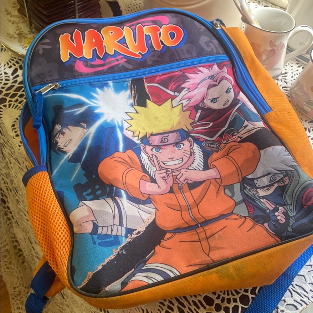 Vintage 2002 - Naruto - Masashi Kishimoto- Anime Backpack -orange/blue Design